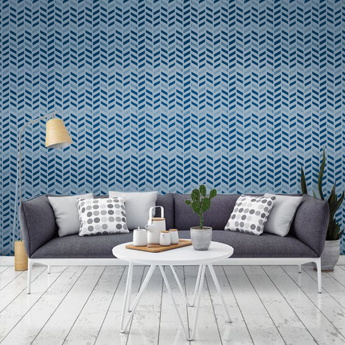 CrafTreat Herringbone and Square stencil - Geometric Pattern Stencils for walls, Stencil Geometric | Large Wall stencil for Paintings 23x23 Inches