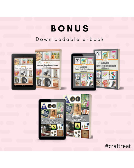 CrafTreat Stencil - Cute Dragon 12x12