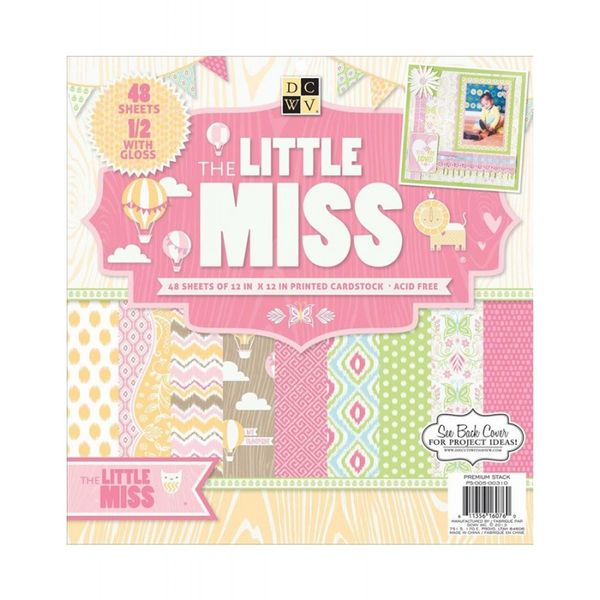 DCWV Single Sided Paper Stack Little Miss PS 005 00310