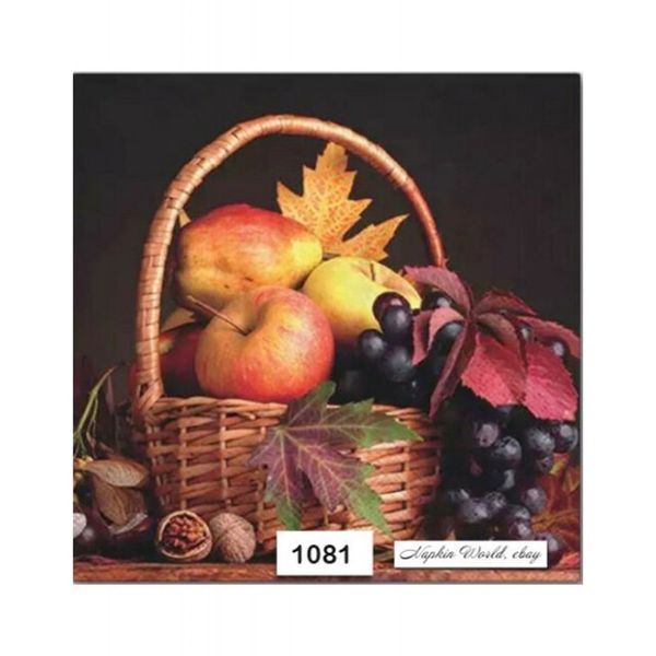 Decoupage napkin Autumn Basket Luncheon SDL088100
