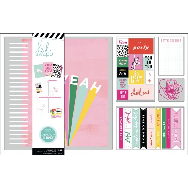 Heidi Swapp Large Memory Planner Spiral Bound Boxed Kit - Color Fresh, Oh Yeah