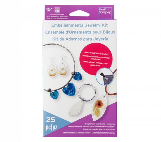 Liquid Sculpey Polymer Clay Embellishments Jewelry Kit ALS2502