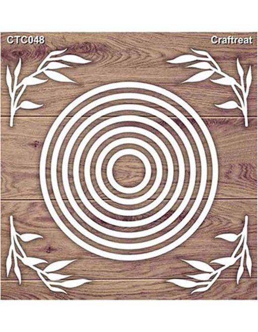 Nested Circle Laser Cut Chipboard CTC048