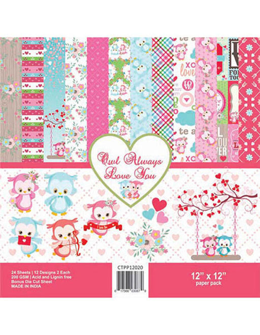 CrafTreat Valentine Paper Pack 12x12 Inches