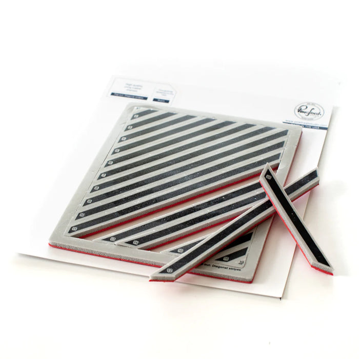 Pinkfresh Studio Cling Stamp - Pop-Out Diagonal Stripes