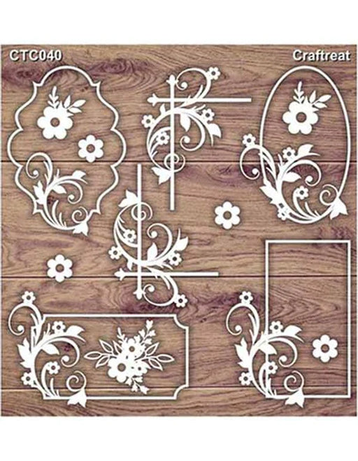 Swirl Frames Laser Cut Chipboard CTC040