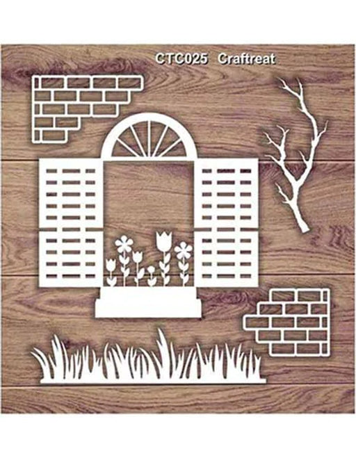 Window Laser Cut Chipboard CTC025