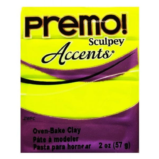 Sculpey Accents Polymer Clay Flourescent yellow PE02 5600