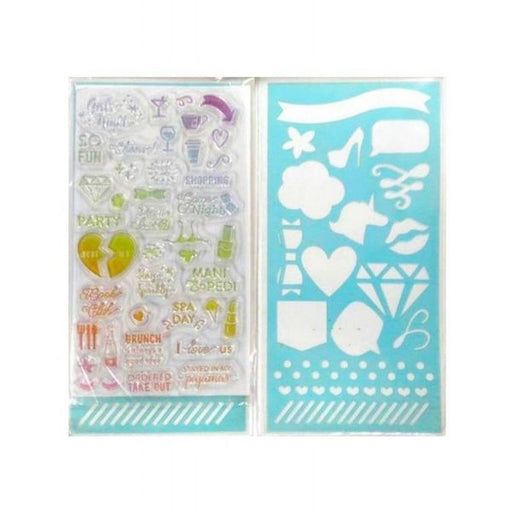 Recollections Stamp & Stencil Creative Year Planner   Girls Night