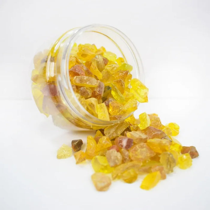 Trance Yellow Resin Art Glass Crystal
