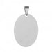 Stainless Steel Blank Stamping Tags Pendants - Oval 1 CHM-04