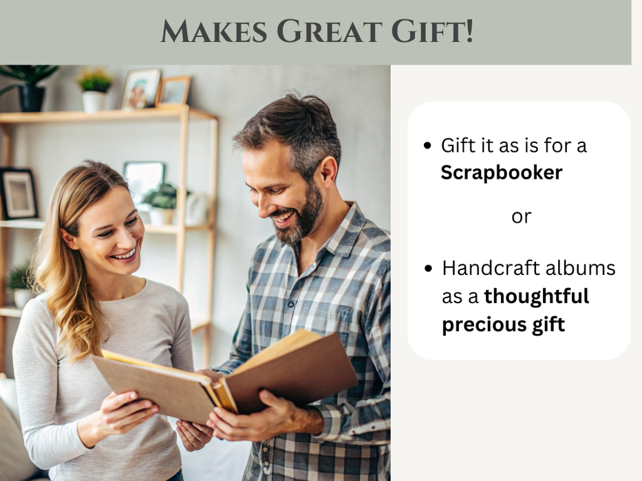 CrafTreat Accordion Hinge Book 1 - White