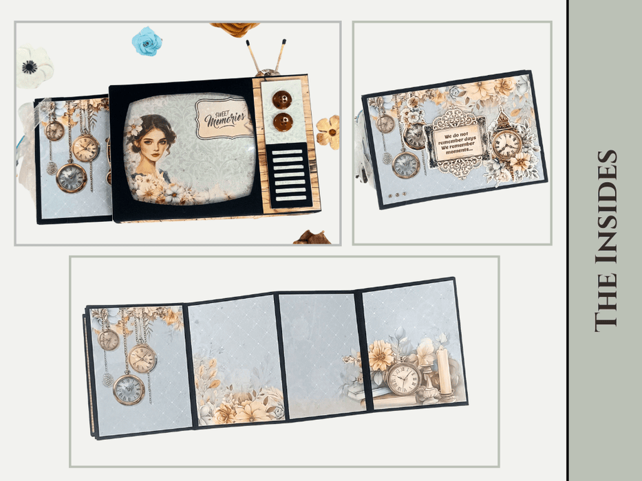 CrafTreat TV Pop up Mini Album ClassKit Black