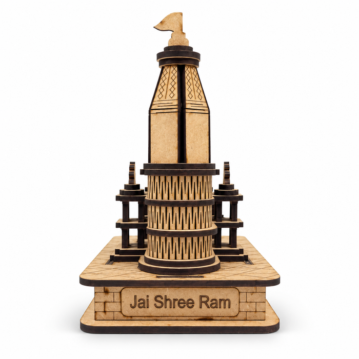 LyfNeeds Ayodhya Shree Ram Janmbhumi Temple MDF 3D Replica