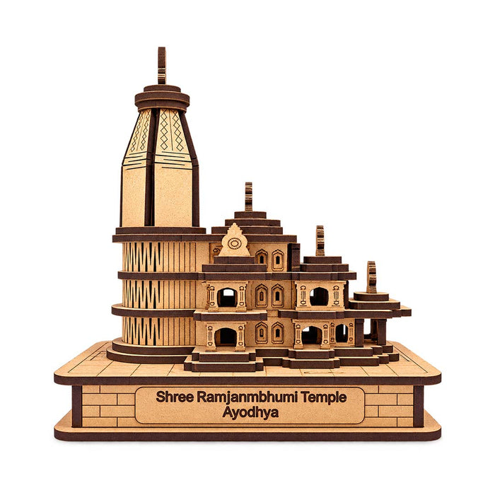 LyfNeeds Ayodhya Shree Ram Janmbhumi Temple MDF 3D Replica