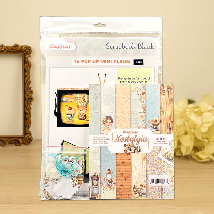 CrafTreat TV Pop up Mini Album ClassKit Black