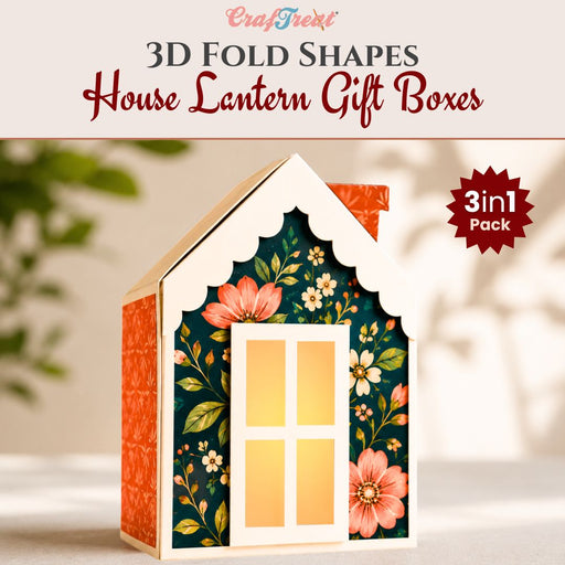 CrafTreat Giftable Blanks - House Lantern Gift Boxes CFS018