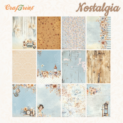 CrafTreat Paper Pack Nostalgia 6"x 8" Inches 1