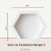 CrafTreat 3D Fold Shapes - Paper Frames White - Assorted Shapes 6pcs CFS013 Products size2