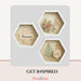 CrafTreat 3D Fold Shapes - Paper Frames White - Hexagon Combo 6pcs CFS012 Get Inspired 1
