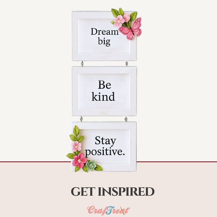 CrafTreat 3D Fold Shapes - Paper Frames White - Rectangle Combo 6pcs CFS011 Get Inspired 1