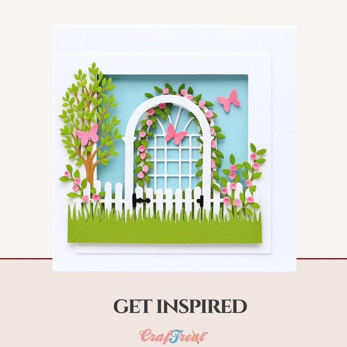 CrafTreat 3D Fold Shapes - Paper Frames White - Square 6pcs CFS003 Get Inspired 3