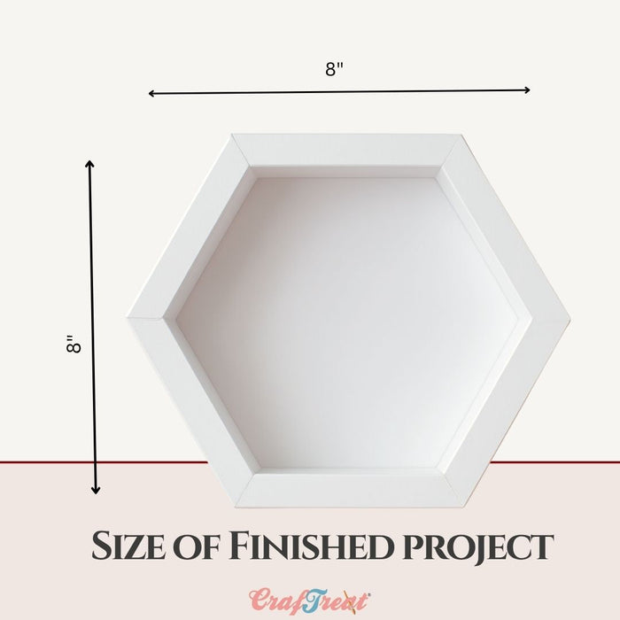 CrafTreat 3D Fold Shapes - Shadow Box White - Assorted Shapes 3pcs CFS014 Products Size 2