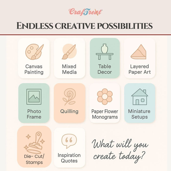 CrafTreat 3D Fold Shapes - Shadow Box White - Rectangle 4pcs CFS006 What will you create today