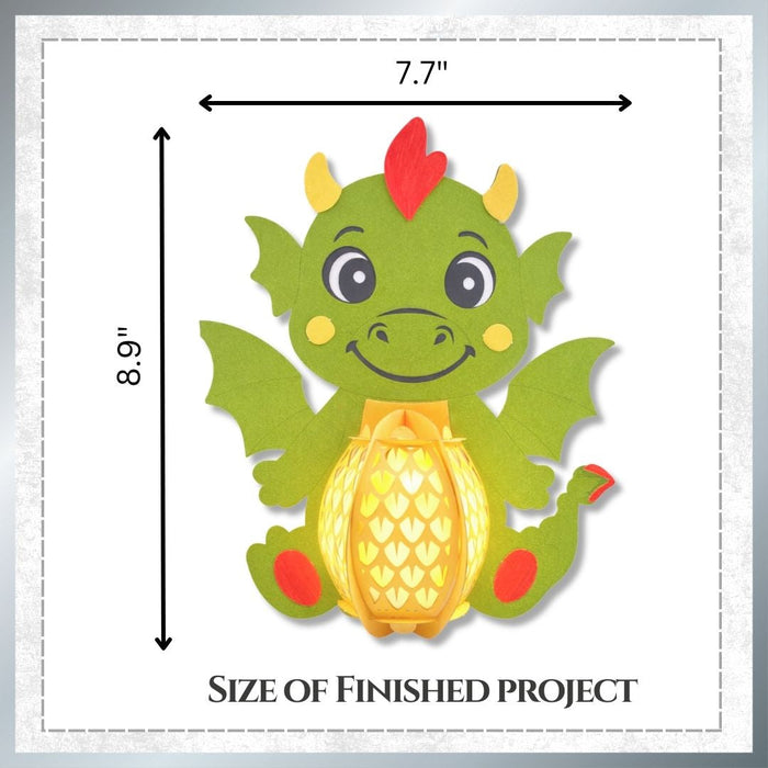 CrafTreat DIY Paper Lanterns Dragon Finished Projects Size CTL021