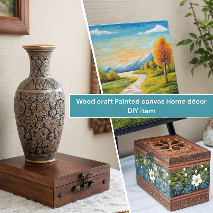 CrafTreat Premium Gloss Varnish - 500ml | Protective Top Coat for Acrylics, Clay, Wood & Canvas Art