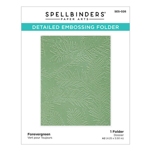 Spellbinders Forevergreen Embossing Folder SES-026