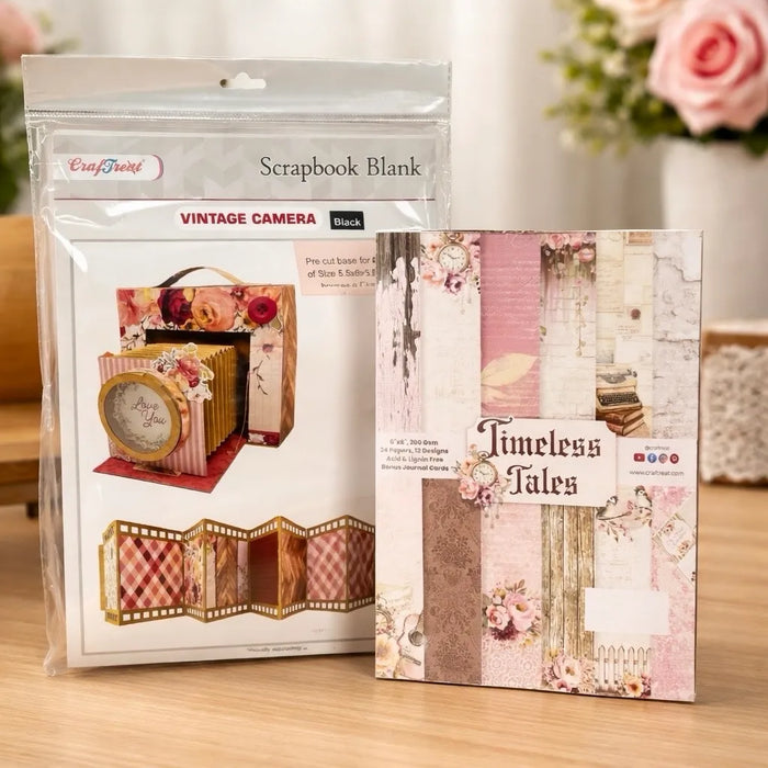 CrafTreat Vintage Camera Class Kit - Kraft