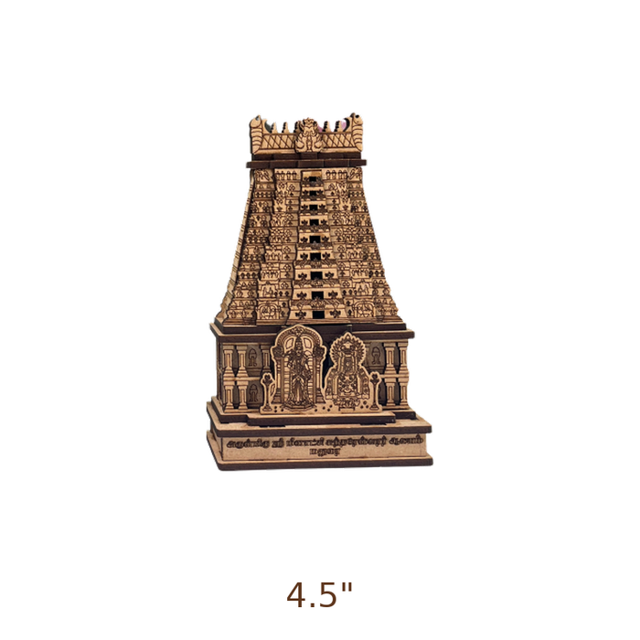 LyfNeeds Madurai Meenakshi Amman Temple Gopuram MDF 3D Replica