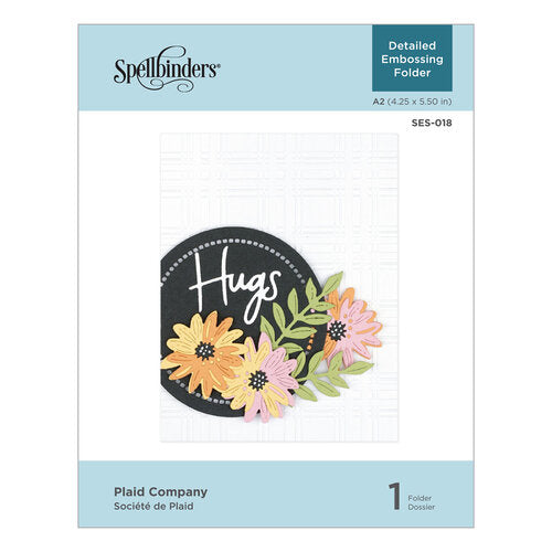 Spellbinders Plaid Company Embossing Folder SES-018