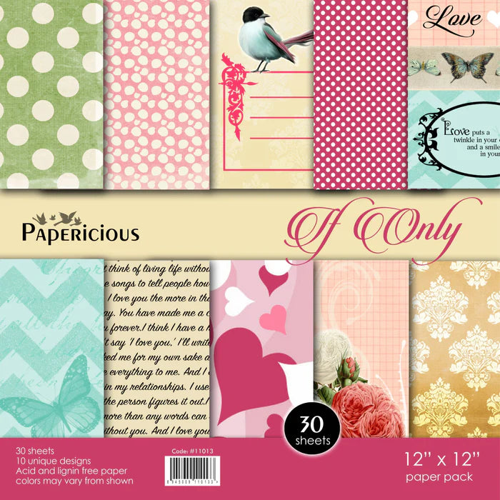 Papericious Designer Edition Paper Pack 12x12 - If Only