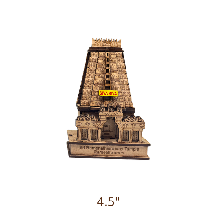 LyfNeeds Rameshwaram Ramanathaswamy Temple Gopuram MDF 3D Replica
