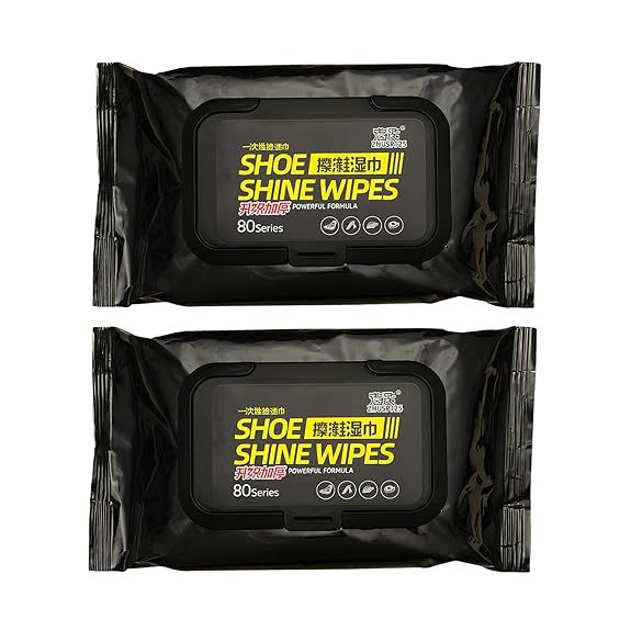 LyfNeeds Sneaker & Shoe Cleaner Wipes – (80 +80 Count) Pack of 2 – Quick, Portable Cleaning for All Footwear Types