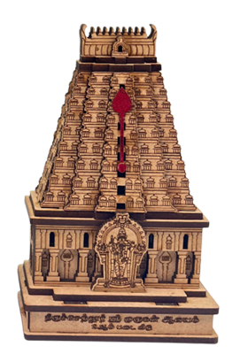 LyfNeeds Thiruchendur Murugan Temple Gopuram MDF 3D Replica