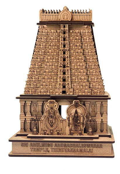LyfNeeds Thiruvannamalai Arunachalesvara Temple Gopuram MDF 3D Replica