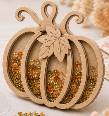 CrafTreat 3D Shaker Chipboards - Pumpkin CSC025