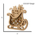 CrafTreat 3D Shaker Chipboards - Sleigh Project Size- CSC027