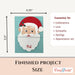 CrafTreat Card Blank - Pull Reveal Santa 3 pcs Finished project size - CCB013