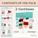 CrafTreat Card Blank - Pull Reveal Santa Family 3 pcs Contents of the Pack - CCB011