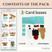 CrafTreat Card Blank - Pull Reveal Winter Friends 3 pcs Contents of the Pack - CCB012