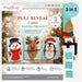 CrafTreat Card Blank - Pull Reveal Winter Friends 3 pcs Inside of the Pack - CCB012
