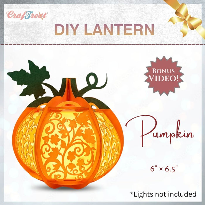 CrafTreat DIY lantern - Pumpkin CTL024