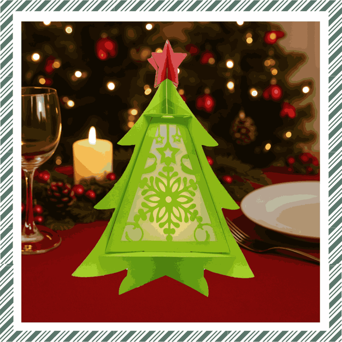 CrafTreat DIY Paper Lanterns - Christmas Tree CTL009 4