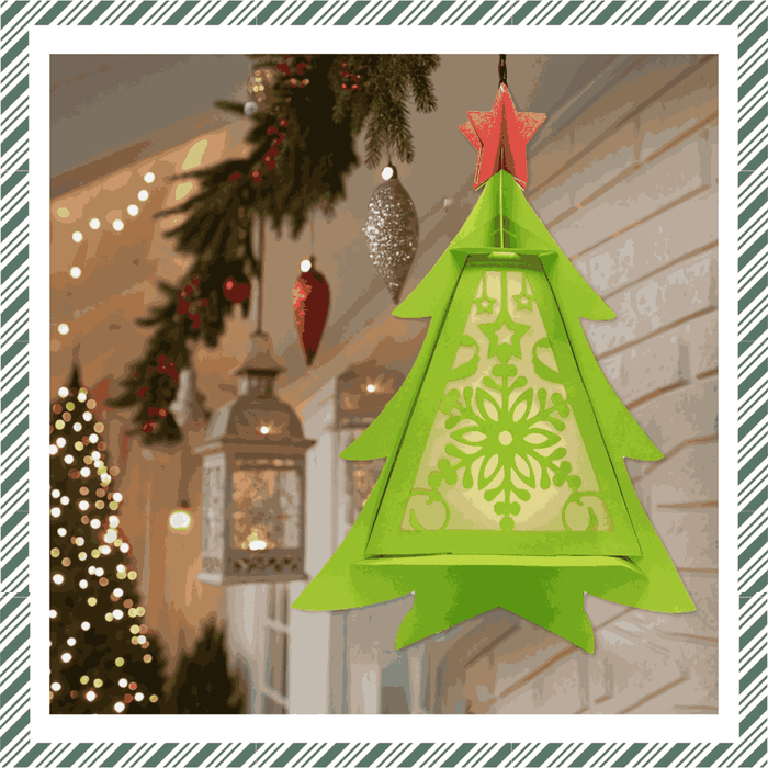 CrafTreat DIY Paper Lanterns - Christmas Tree CTL009 5