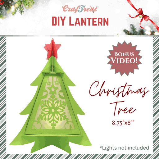 CrafTreat DIY Paper Lanterns - Christmas Tree CTL009
