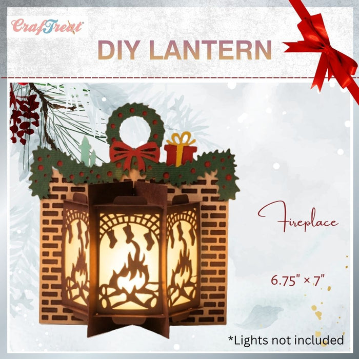 CrafTreat DIY Paper Lanterns - Fireplace - CTL028